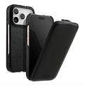 iPhone 18 Pro/17 Pro Melkco Magnetic Vertical Flip Case - Black