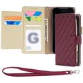 iPhone 18 Pro/17 Pro Mercury Goospery Luxe Diary Wallet Case - Burgundy