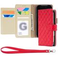 iPhone 18 Pro/17 Pro Mercury Goospery Luxe Diary Wallet Case - Red