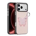 iPhone 18 Pro Dux Ducis Luvy Case with Finger Ring/Hand Strap - Light Pink / Butterfly