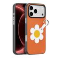 iPhone 18 Pro Dux Ducis Luvy Case with Finger Ring/Hand Strap - Orange / Daisy