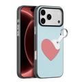 iPhone 18 Pro Dux Ducis Luvy Case with Finger Ring/Hand Strap - Sky Blue / Heart
