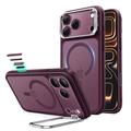 iPhone 18 Pro Max/17 Pro Max ESR Classic Hybrid Kickstand MagSafe Case - Frosted Deep Burgundy