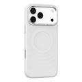 iPhone 18 Pro Max/17 Pro Max Mutural Magnetic Ripple Wave Hybrid Case - White