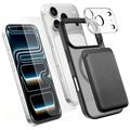 iPhone 18 Pro Max 4-in-1 MagSafe Protection Set with Card Holder - Black