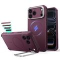 iPhone 18 Pro Max/17 Pro Max ESR Cyber Tough Kickstand MagSafe Hybrid Case - Deep Burgundy