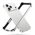 iPhone 18 Pro Max Metal Bumper with Raised Edges - Silver