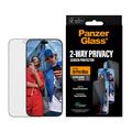 iPhone 18 Pro Max PanzerGlass Ultra-Wide Fit EasyAligner 2-Way Privacy Screen Protector - 9H - Black Edge
