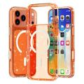 iPhone 18 Pro Max Stylish Glitter Series Hybrid Case - MagSafe Compatible - Orange