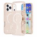 iPhone 18 Pro Max Stylish Glitter Series Hybrid Case - MagSafe Compatible - Gold