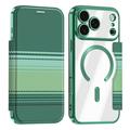 iPhone 18 Pro Stylish Magnetic Flip Case with RFID Card Slots