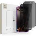 iPhone 18 Pro Tech-Protect Glass Spy+ Privacy Tempered Glass Screen Protector - 2 Pcs. - Black