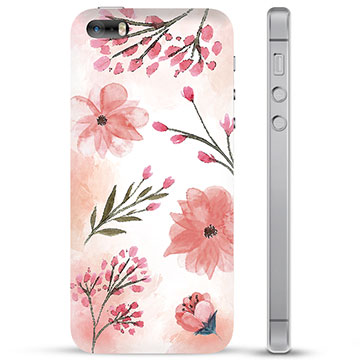 iPhone 5/5S/SE Hybrid Case - Pink Flowers