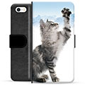 iPhone 5/5S/SE Premium Wallet Case - Cat