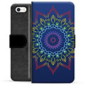 iPhone 5/5S/SE Premium Wallet Case - Colorful Mandala
