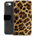 iPhone 5/5S/SE Premium Wallet Case - Leopard