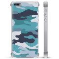 iPhone 5/5S/SE Hybrid Case - Blue Camouflage