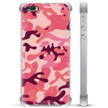 iPhone 5/5S/SE Hybrid Case - Pink Camouflage