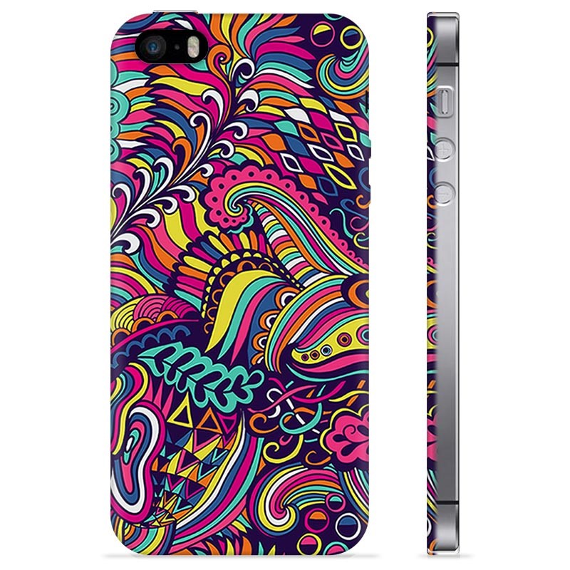 iPhone 5/5S/SE TPU Case Abstract Flowers
