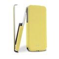 iPhone 5C Puro Ultra Slim Flip Leather Case - Yellow