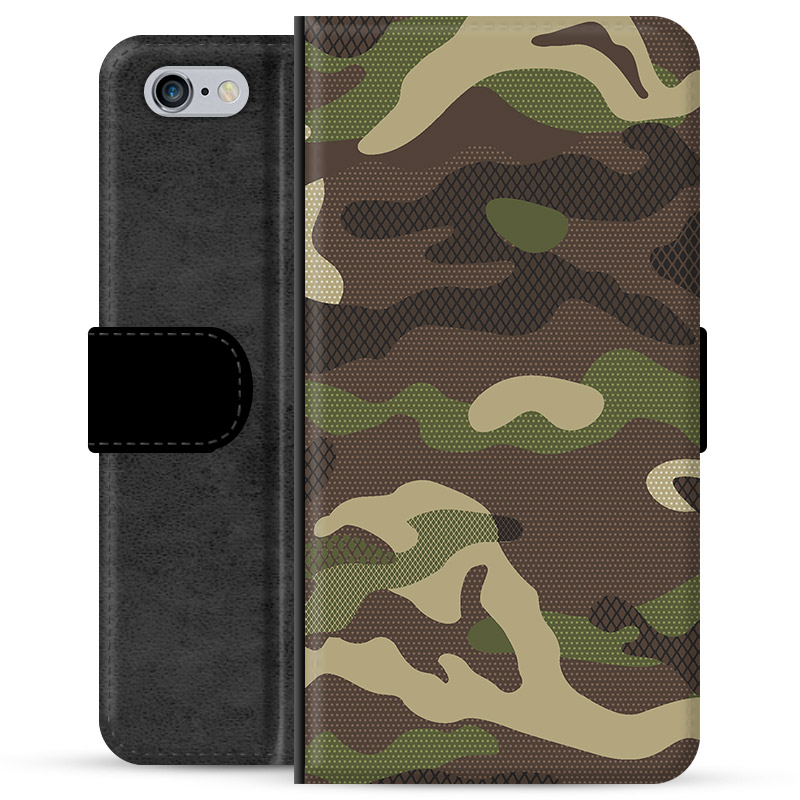iPhone 6 / 6S Premium Wallet Case Camo