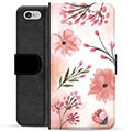 iPhone 6 / 6S Premium Wallet Case - Pink Flowers