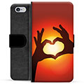 iPhone 6 / 6S Premium Wallet Case - Heart Silhouette