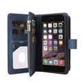 iPhone 6/7/8/SE (2020)/SE (2022) Flip Cover w. Strap, Wallet & Card Holders - Blue