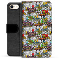 iPhone 7/8/SE (2020)/SE (2022) Premium Wallet Case - Graffiti