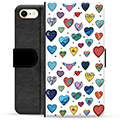 iPhone 7/8/SE (2020) Premium Wallet Case - Hearts