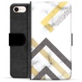 iPhone 7/8/SE (2020)/SE (2022) Premium Wallet Case - Abstract Marble