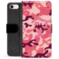 iPhone 7/8/SE (2020)/SE (2022) Premium Wallet Case - Pink Camouflage
