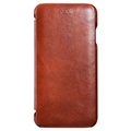 iPhone 7/8/SE (2020)/SE (2022) iCarer Curved Edge Vintage Flip Leather Case (Open Box - Excellent) - Brown