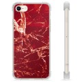 iPhone 7/8/SE (2020)/SE (2022) Hybrid Case - Red Marble
