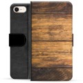 iPhone 7/8/SE (2020)/SE (2022) Premium Wallet Case - Wood