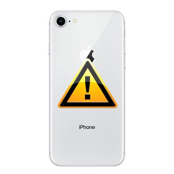 iPhone 8 Battery Cover Repair - incl. frame - Silver