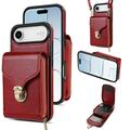 iPhone Air All-in-One Case with Wallet & Strap - Red