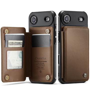 iPhone Air Caseme C22 Case RFID Card Wallet - Brown