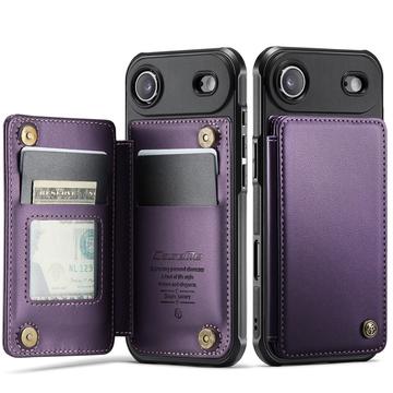 iPhone Air Caseme C22 Case RFID Card Wallet - Purple