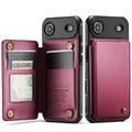 iPhone Air Caseme C22 Case RFID Card Wallet - Red