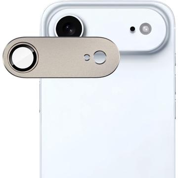 iPhone Air Imak Full Cover Metal and Tempered Glass Camera Lens Protector - Light Gold