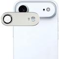 iPhone Air Imak Full Cover Metal and Tempered Glass Camera Lens Protector - Silver