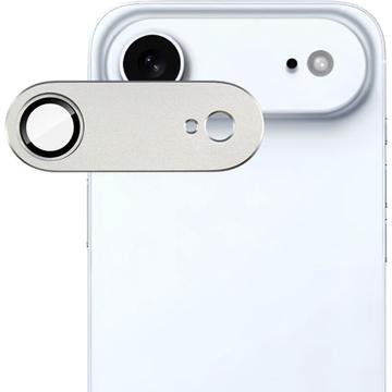 iPhone Air Imak Full Cover Metal and Tempered Glass Camera Lens Protector - Silver