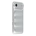 iPhone Air Puffer Jacket Shockproof TPU Case - Silver