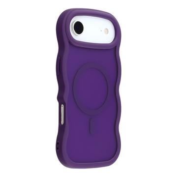 iPhone Air Wave-Edge Magnetic Hybrid Case - Purple