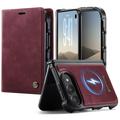 iPhone Duo Caseme C49 2-in-1 Detachable Wallet Case - MagSafe Compatible, RFID - Red