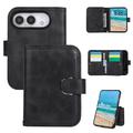 iPhone Duo Wallet Case with 8 Card Slots and Wrist Strap - Black