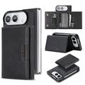 iPhone Fold Magnetic Tri-Fold Wallet Case - Black
