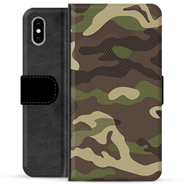 iPhone X / iPhone XS Premium Wallet Case - Camo