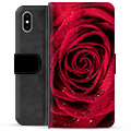 iPhone X / iPhone XS Premium Wallet Case - Rose